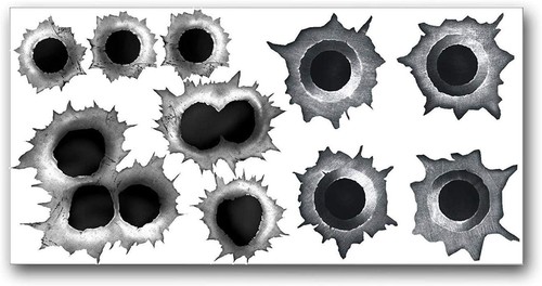 Einschuss löcher sticker set - einschuss-löcher,