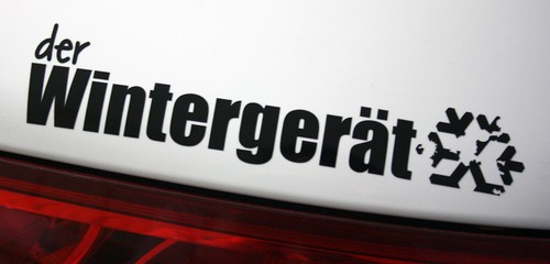 Der wintergerät sticker - der,