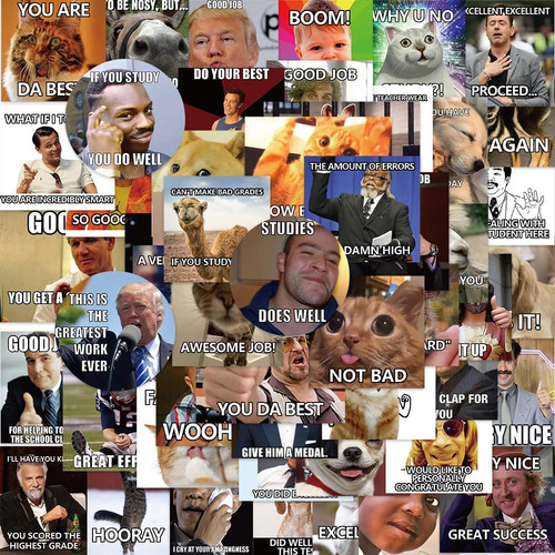 Stück lustige meme sticker - stück,