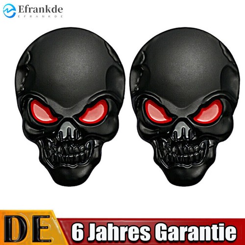 Totenkopf aufkleber - totenkopf, 3d