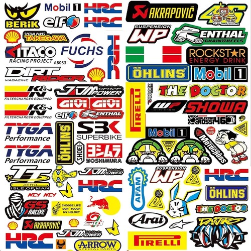 Teiliges motorrad sticker - 90-teiliges,