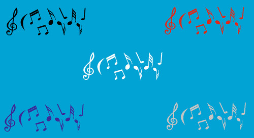 Noten aufkleber - noten,