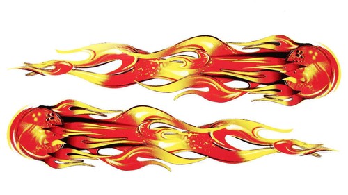 Flammen flames aufkleber - 2,