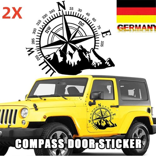 2stk aufkleber kompass - 2stk,