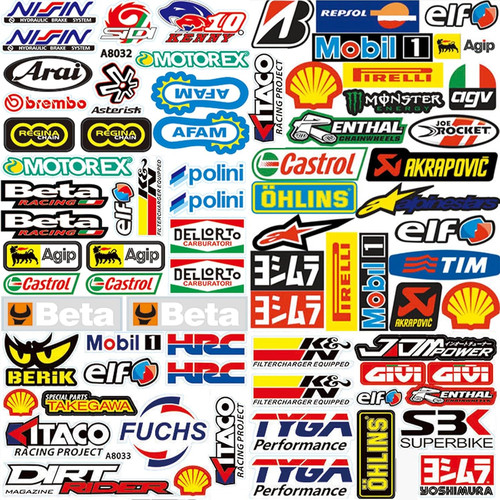 Stück motocross aufkleber - 3,