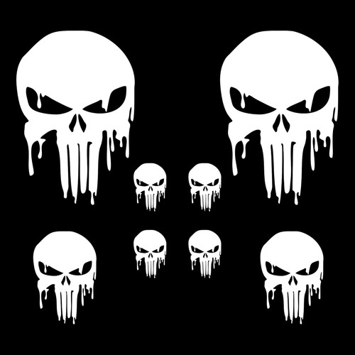 Schädel skull geschmolzen - schädel,