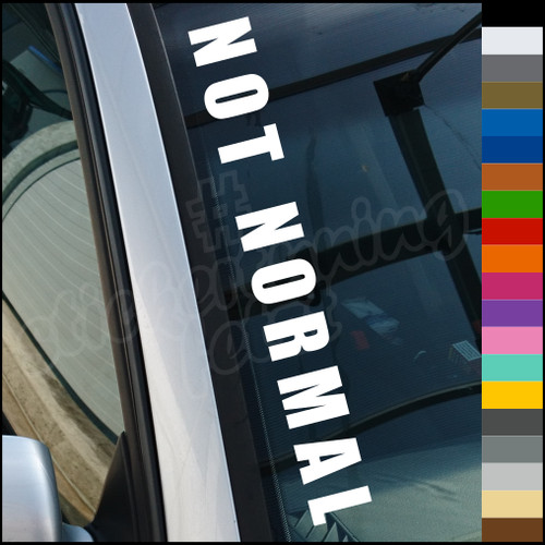 Autoaufkleber not normal - autoaufkleber,