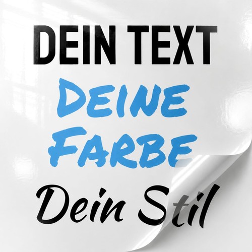 Wunschtext aufkleber auto - wunschtext,