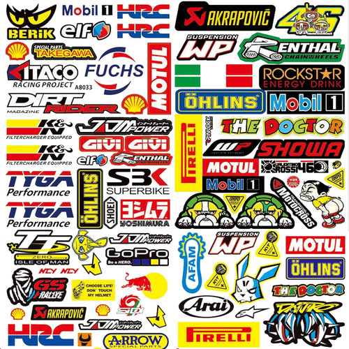 Teiliges motorrad sticker - 90-teiliges,