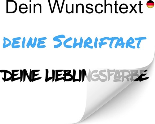 Wunschtext aufkleber auto - ®,
